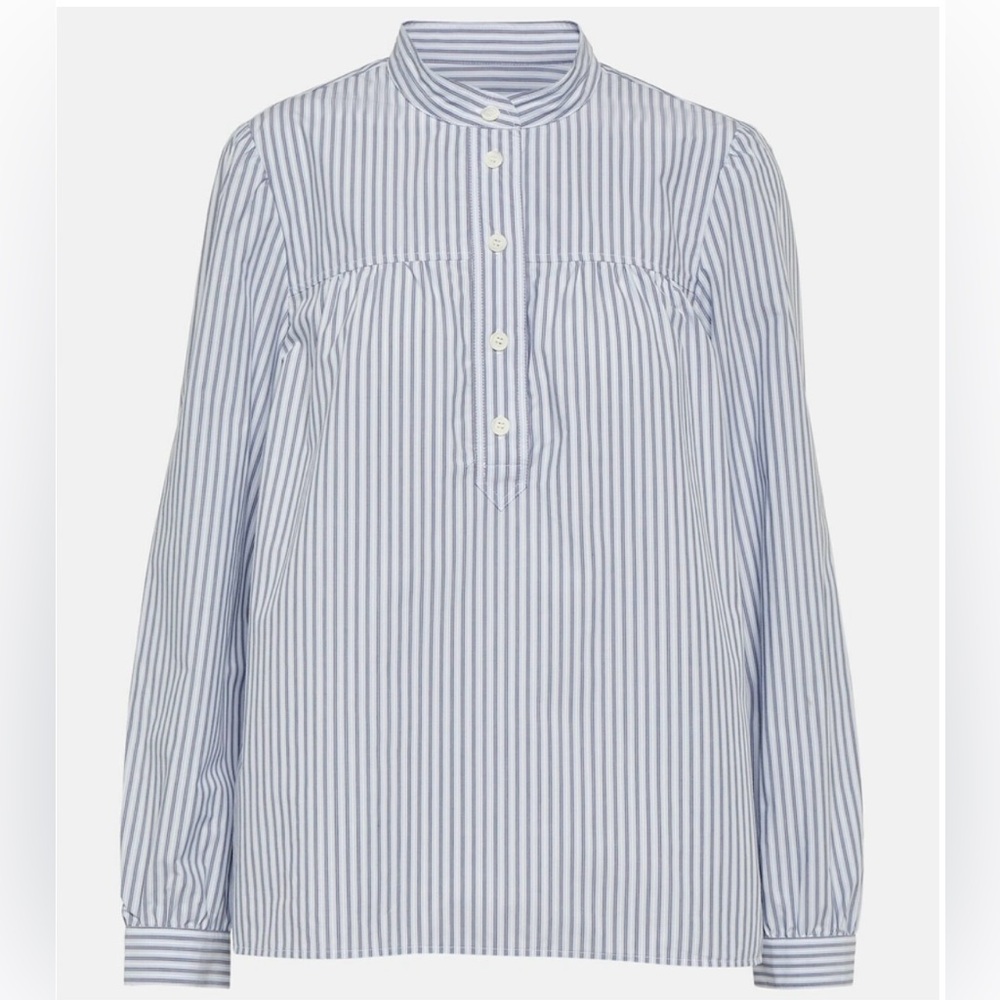 A.P.C. Loyal Striped Cotton Blouse